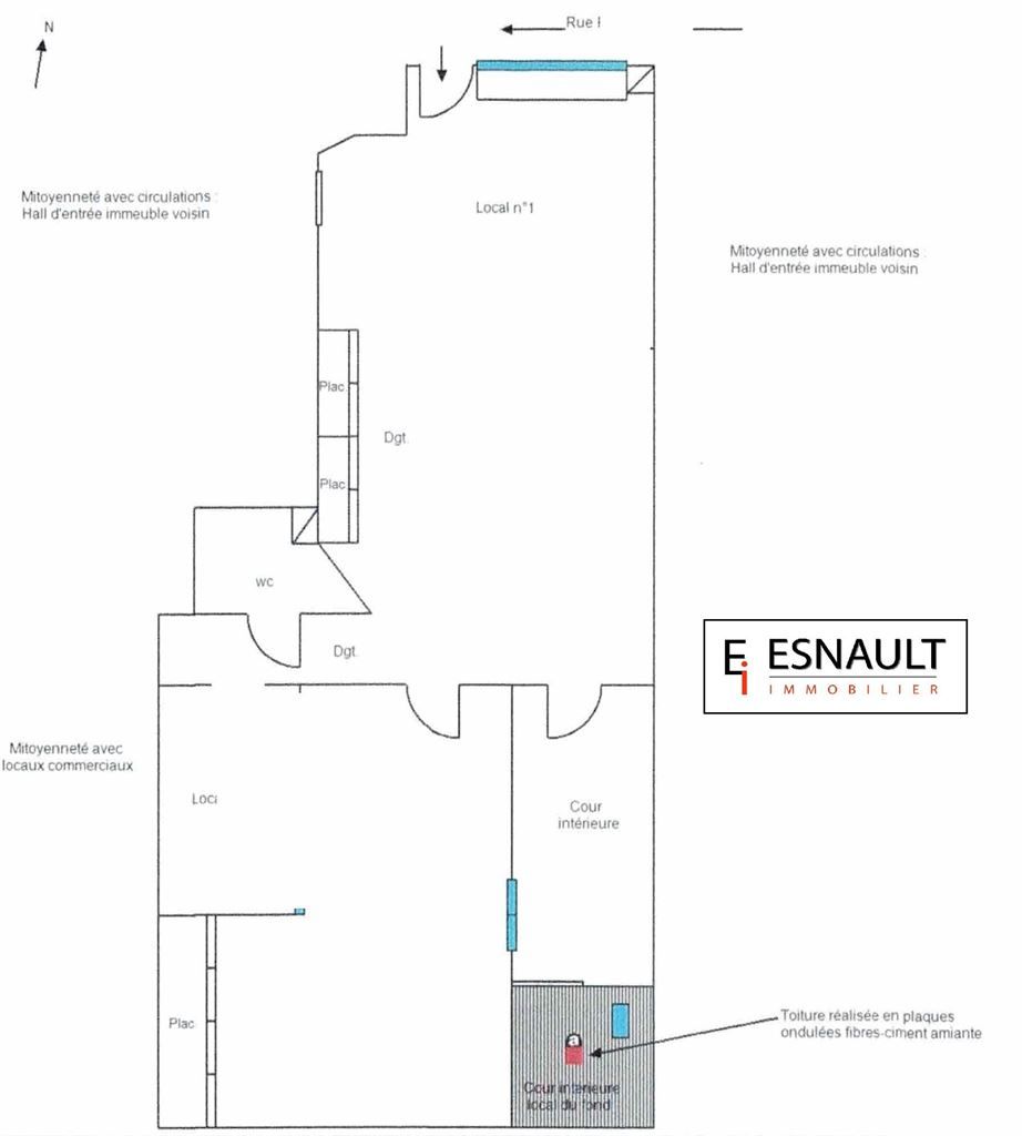 Location Commerce Sète 34200 Mairie - Halles